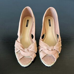 Size 8 Forever 21 Open Toe Espadrille Flats